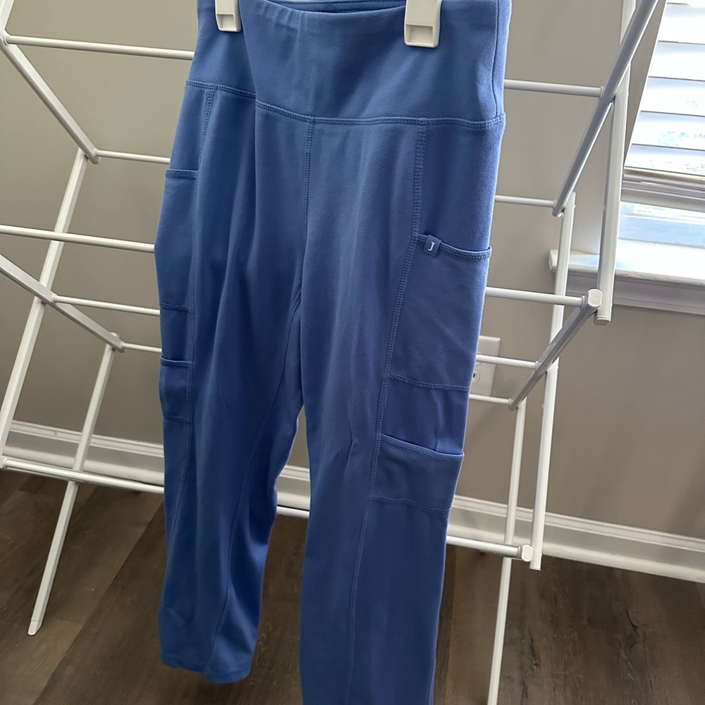 Jaanuu Ceil Blue Women's Scrub Pants Small Petite